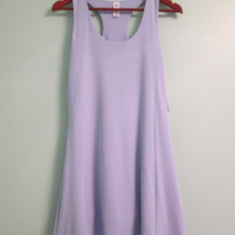 90 DEGREES BY REFLEX-Nudetech Racerback Tennis Dress-Lavender-L-NWT - Picture 3 of 15